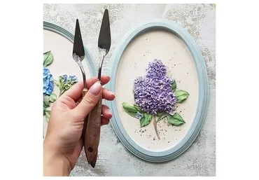 [Скульптурная живопись] Сирень (Виктория Осипова)