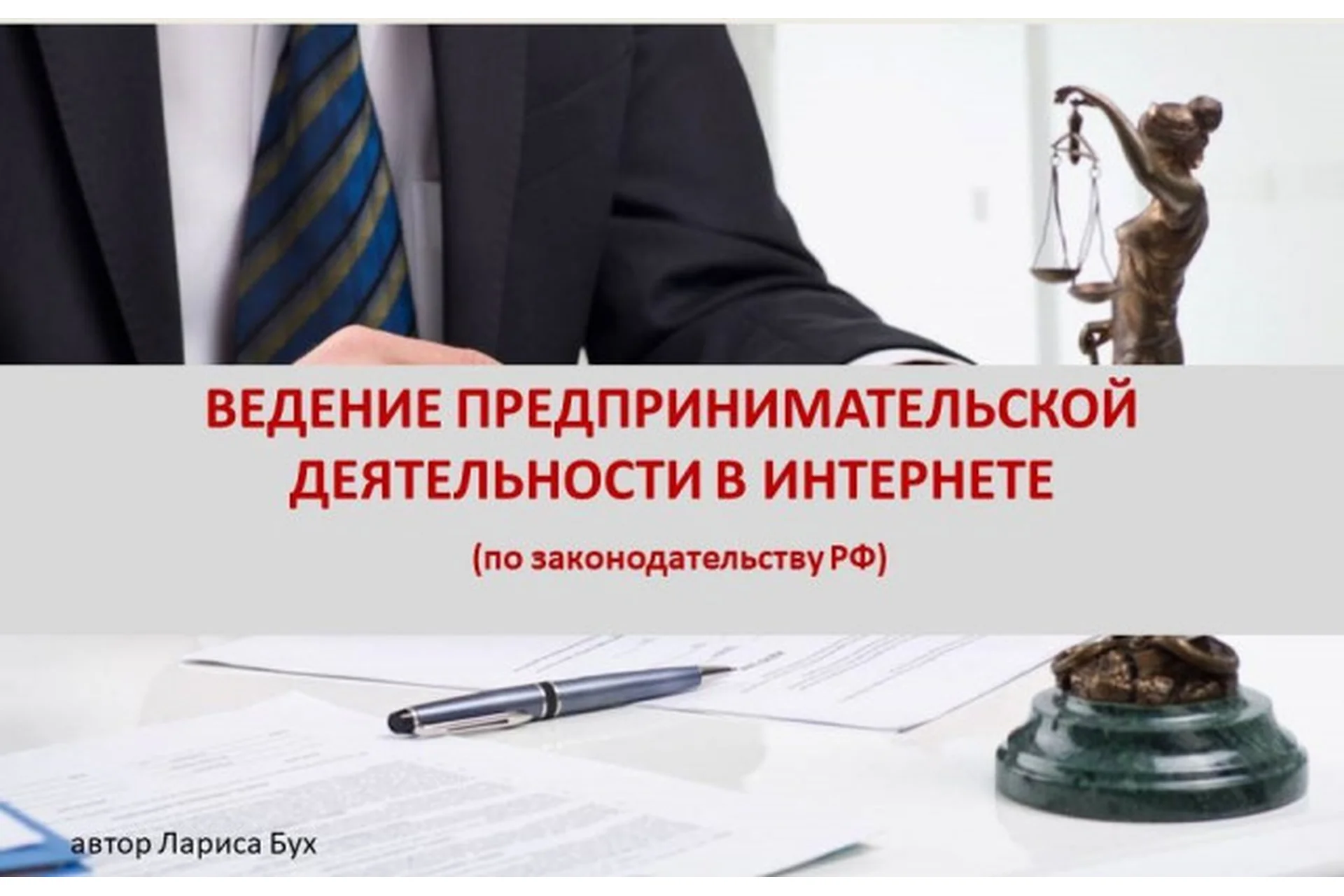 Ведение предпринимательской деятельности в интернете (Лариса Бух), фото 1 из 1.