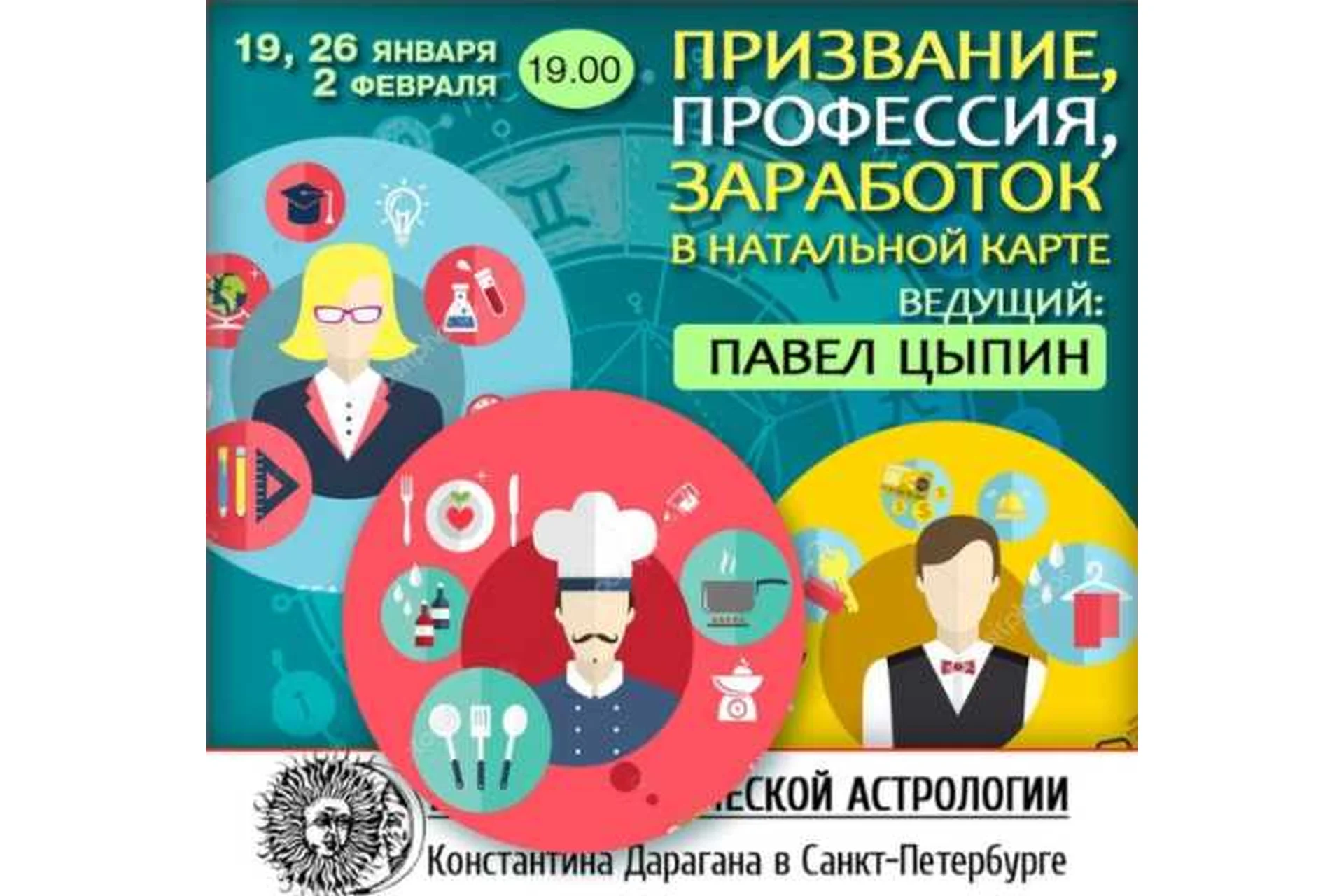 Призвание, профессия, заработок в натальной карте (Павел Цыпин), фото 1 из 1.