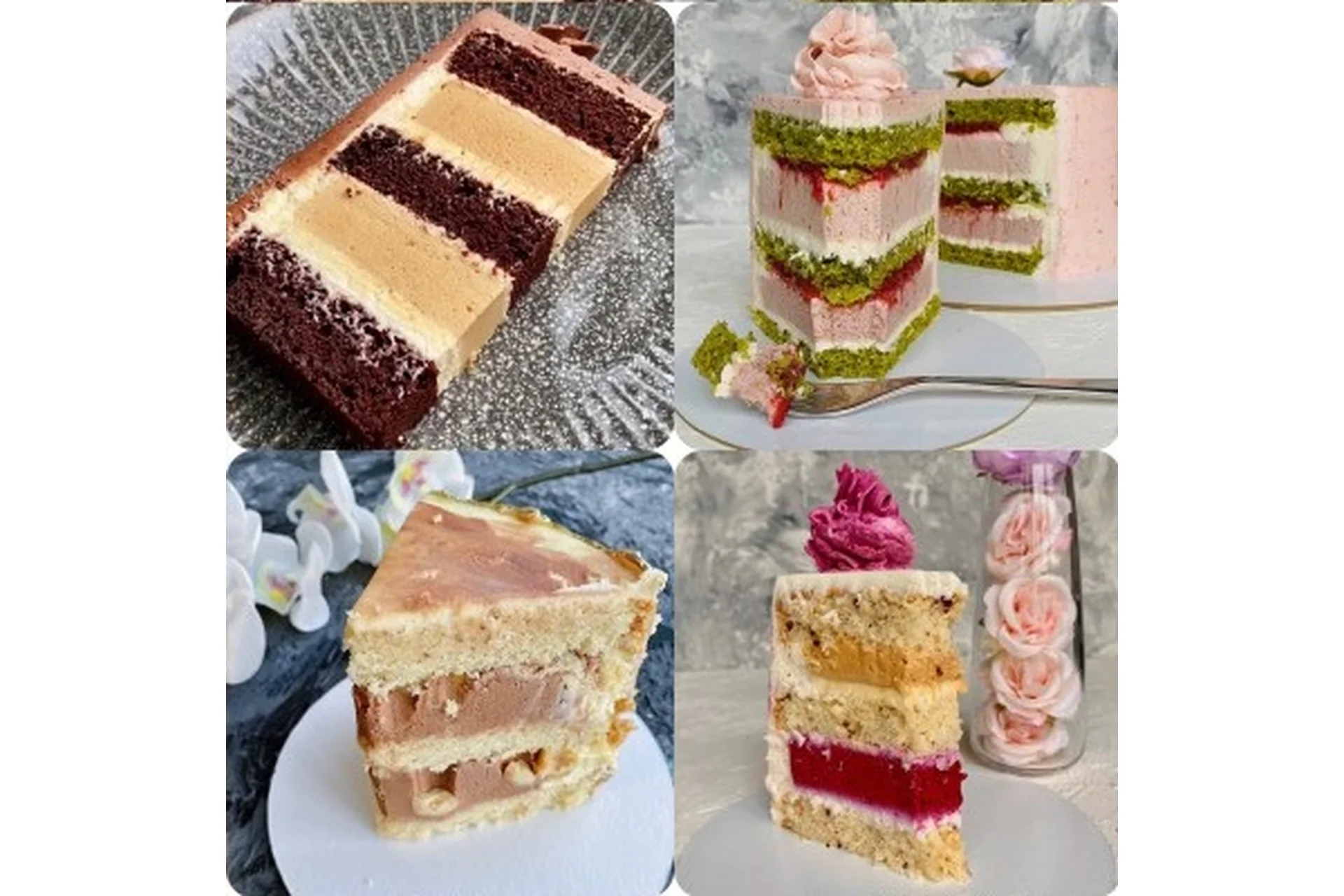 Масштабный сборник бисквитных тортов. 4 торта от А до Я (buenocake), фото 1 из 1.