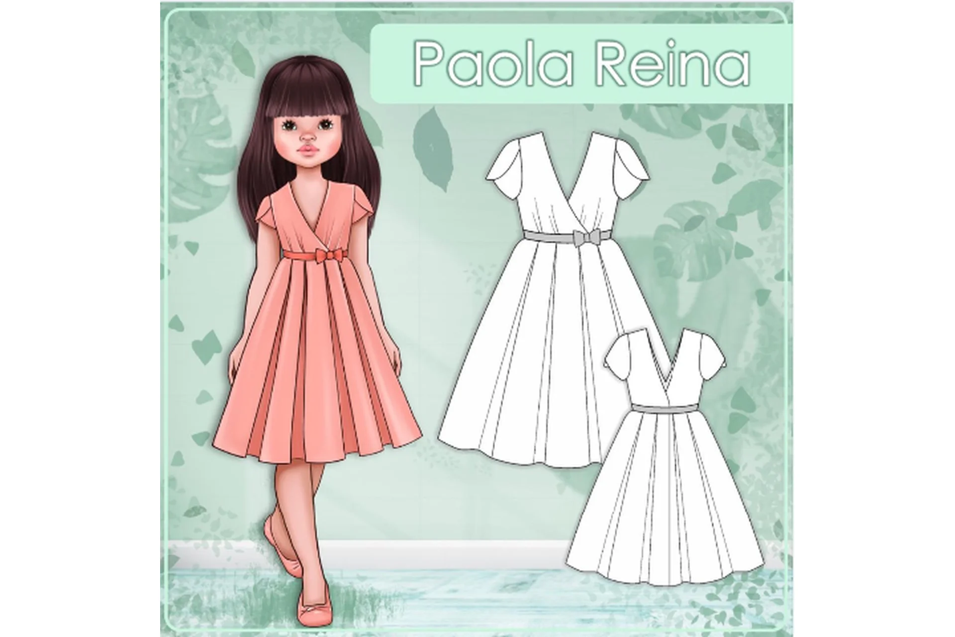 Курс Калейдоскоп платьев + Комплект выкроек для куклы Paola Reina (Евгения Сез), фото 1 из 1.