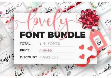 [Creativefabrica] Lovely Font Bundle (NissaStudio)