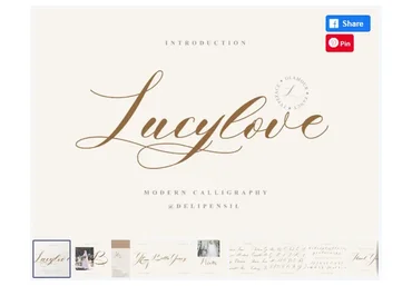 [Creativefabrica] Lucylove Font (delipensil)