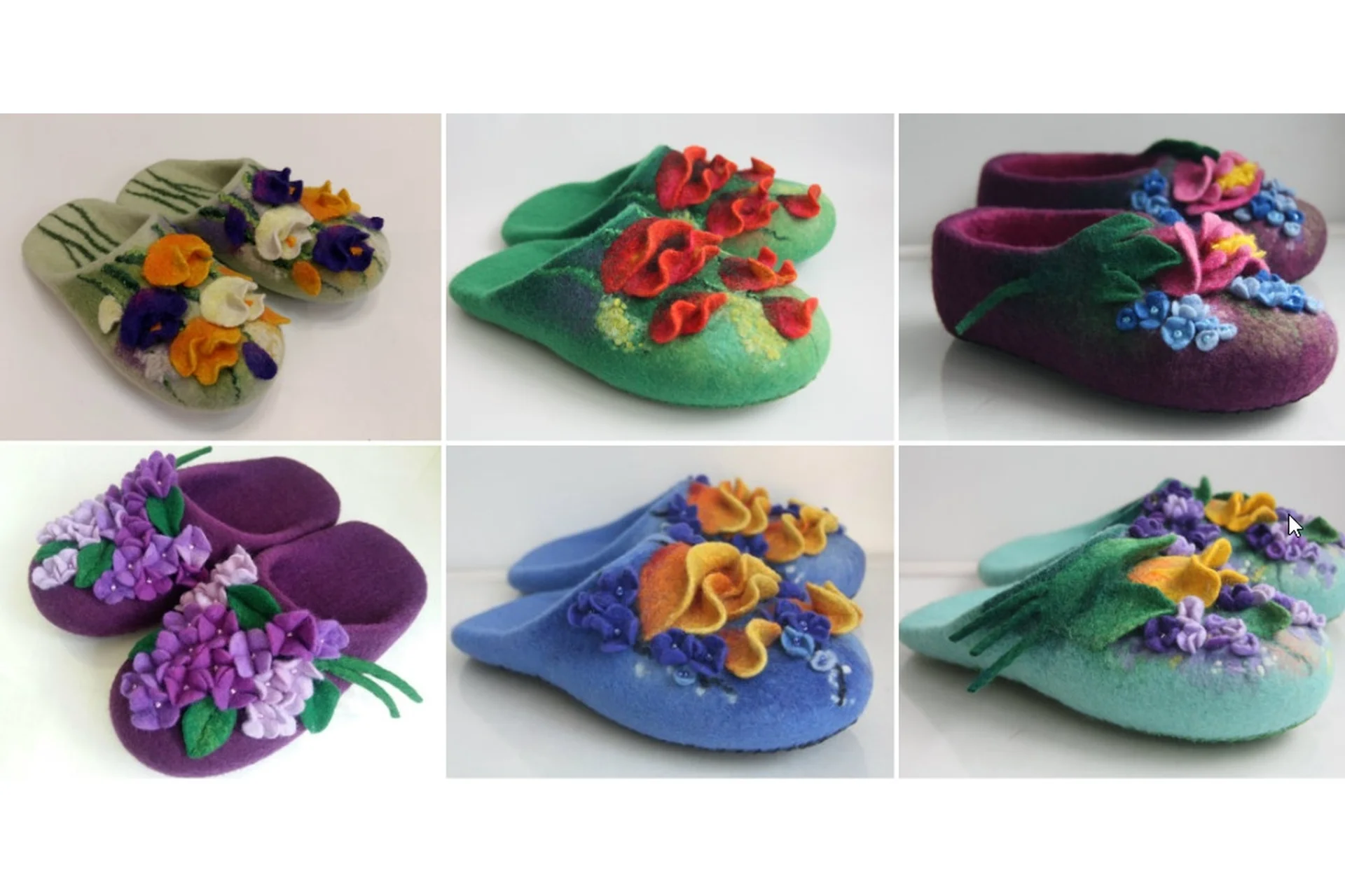 И Тапочки цветут... С объемным цветочным декором (Наталья Смольянинова), фото 1 из 1.