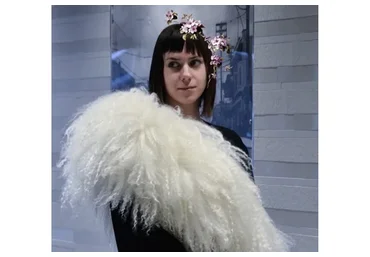 [Masterfelt] Белоснежный меховой воротник «Крылья Ангела»+«Работа с эко-мехом» (Наталия Луната)