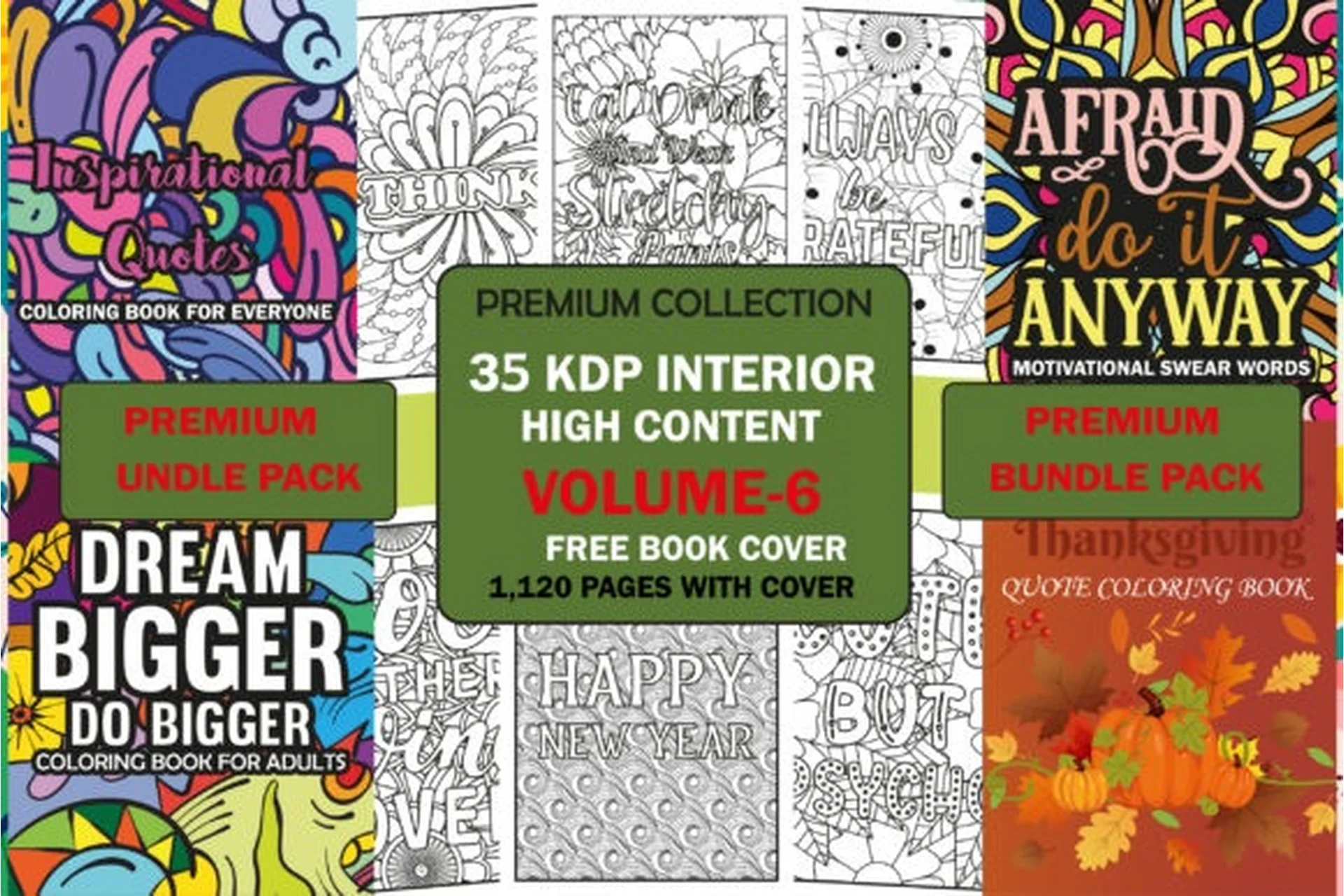 [Сreativefabrica] 35 Adult Coloring Pages & Books (Creative Design Studio), фото 1 из 1.