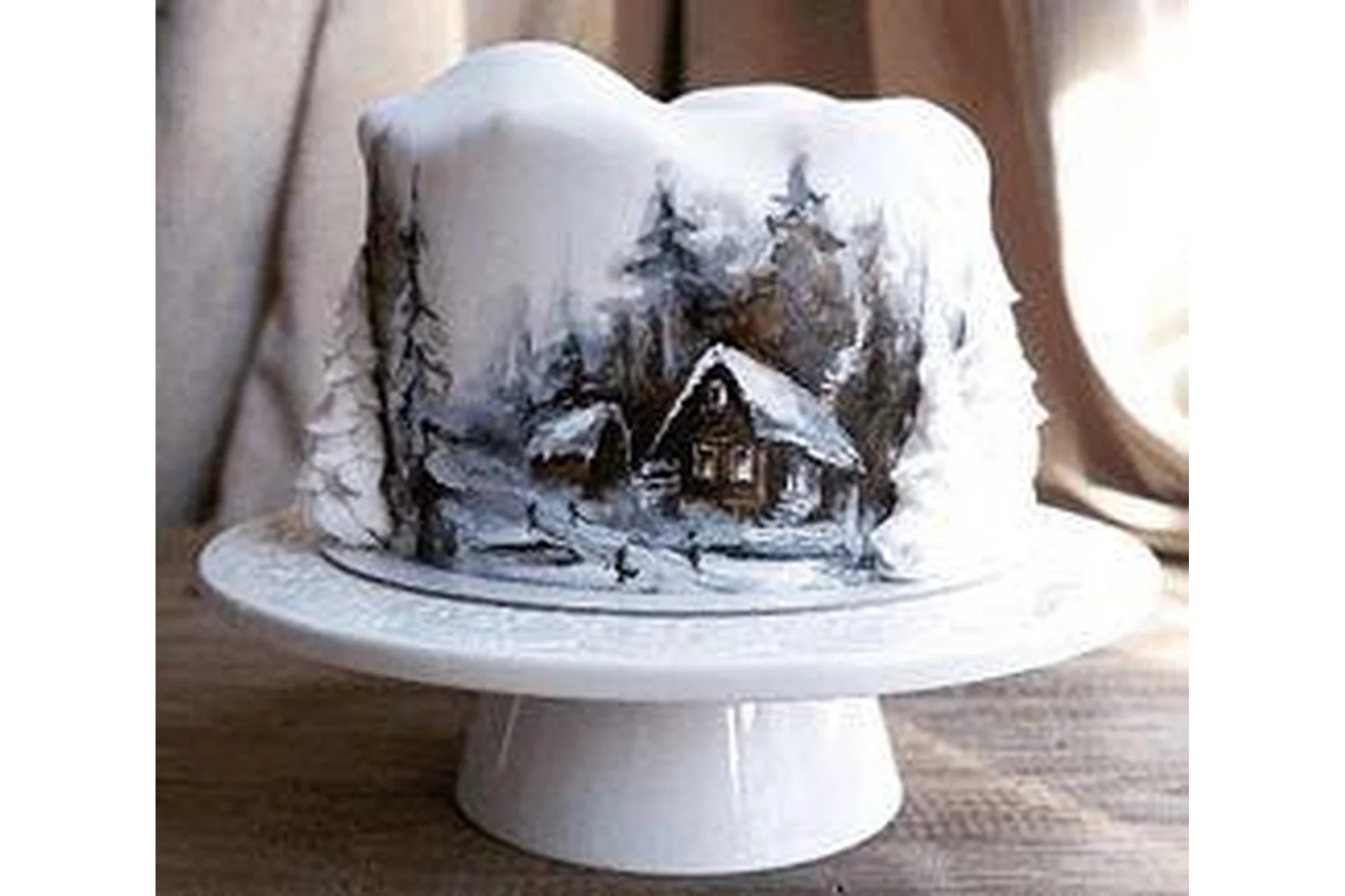 Новогодний торт «Лесной дом» (Елена Гнут), фото 1 из 1.