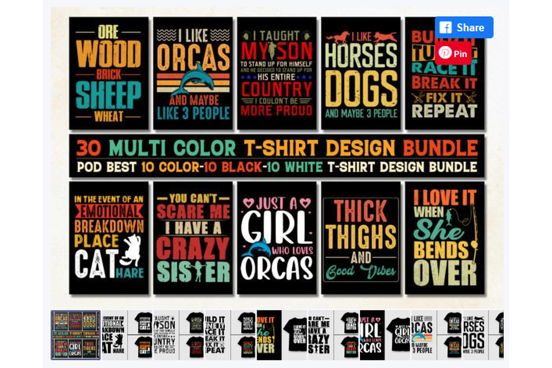 [Creativefabrica] T-Shirt Design Bundle (youknowledge1122), фото 1 из 1.