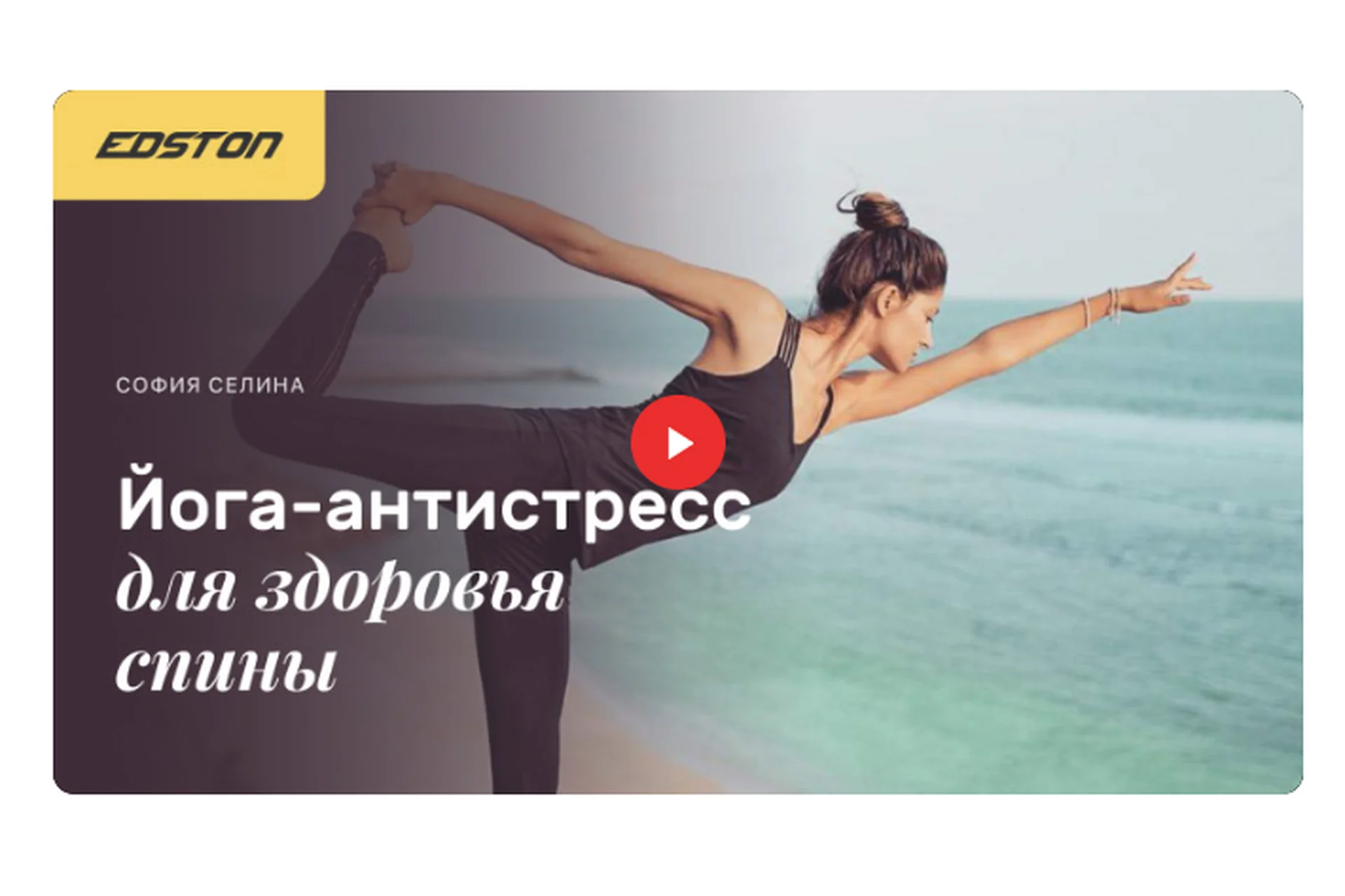 [edston] Йога-Антистресс для здоровья спины (София Селина), фото 1 из 1.