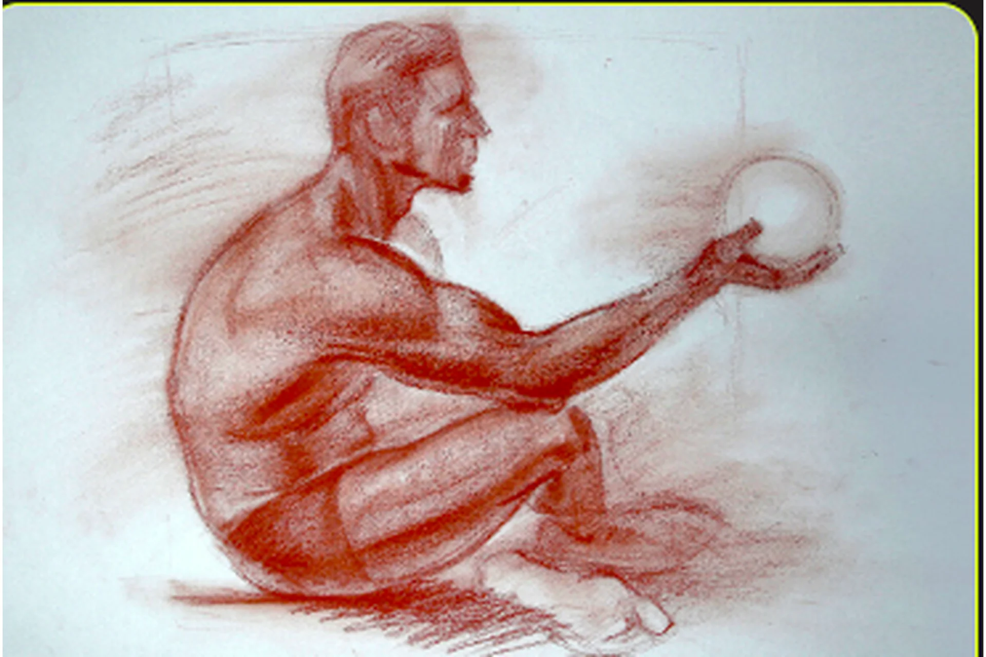 [kalachevaschool] Портрет гипсовой головы  (Дарья Остапенко), фото 1 из 1.