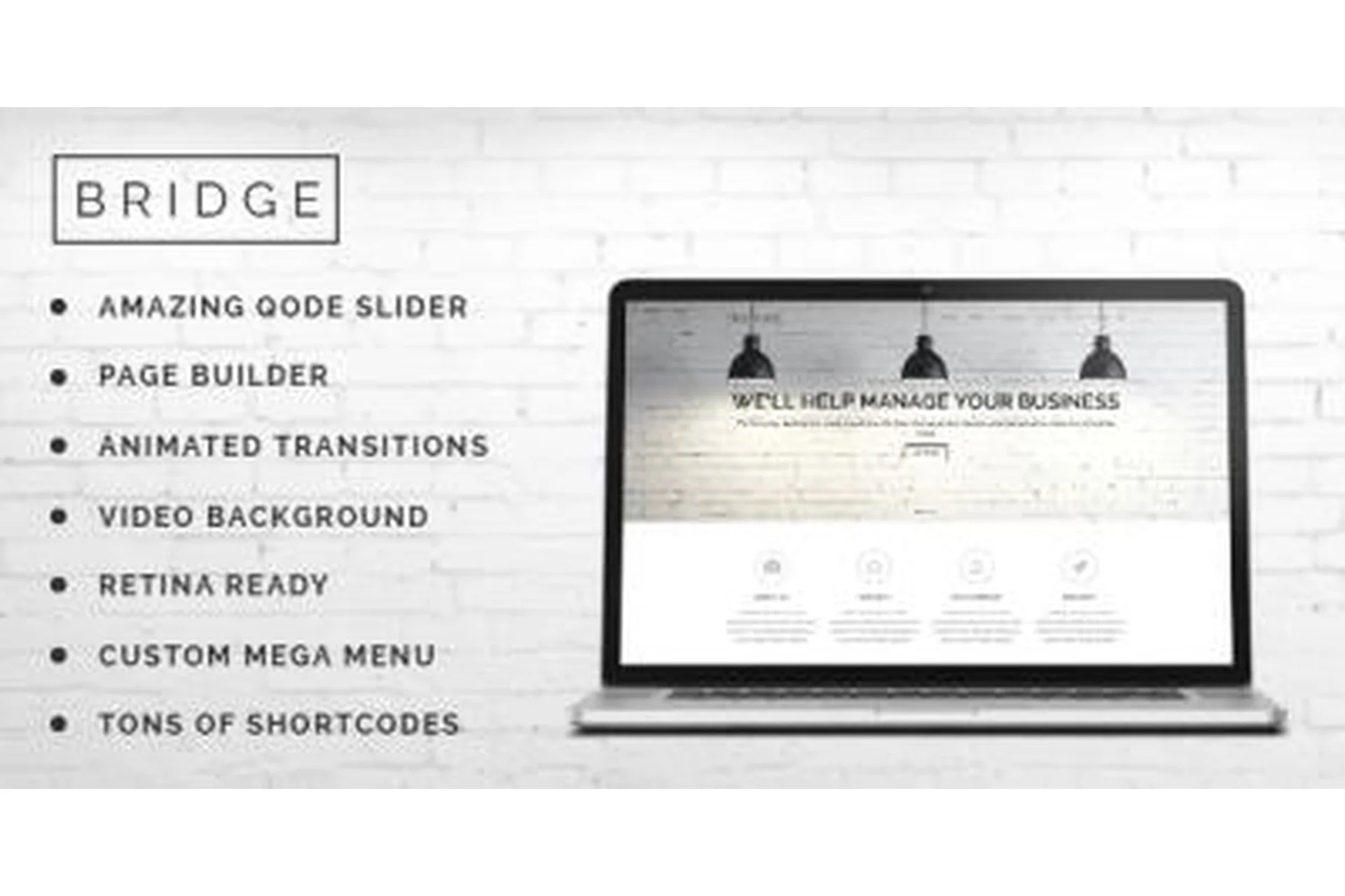 [themeforest] Bridge — многоцелевая премиум тема WordPress, фото 1 из 1.