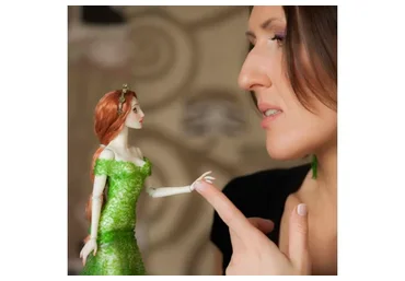 Авторская шарнирная кукла из пластика (Мария Сопова)