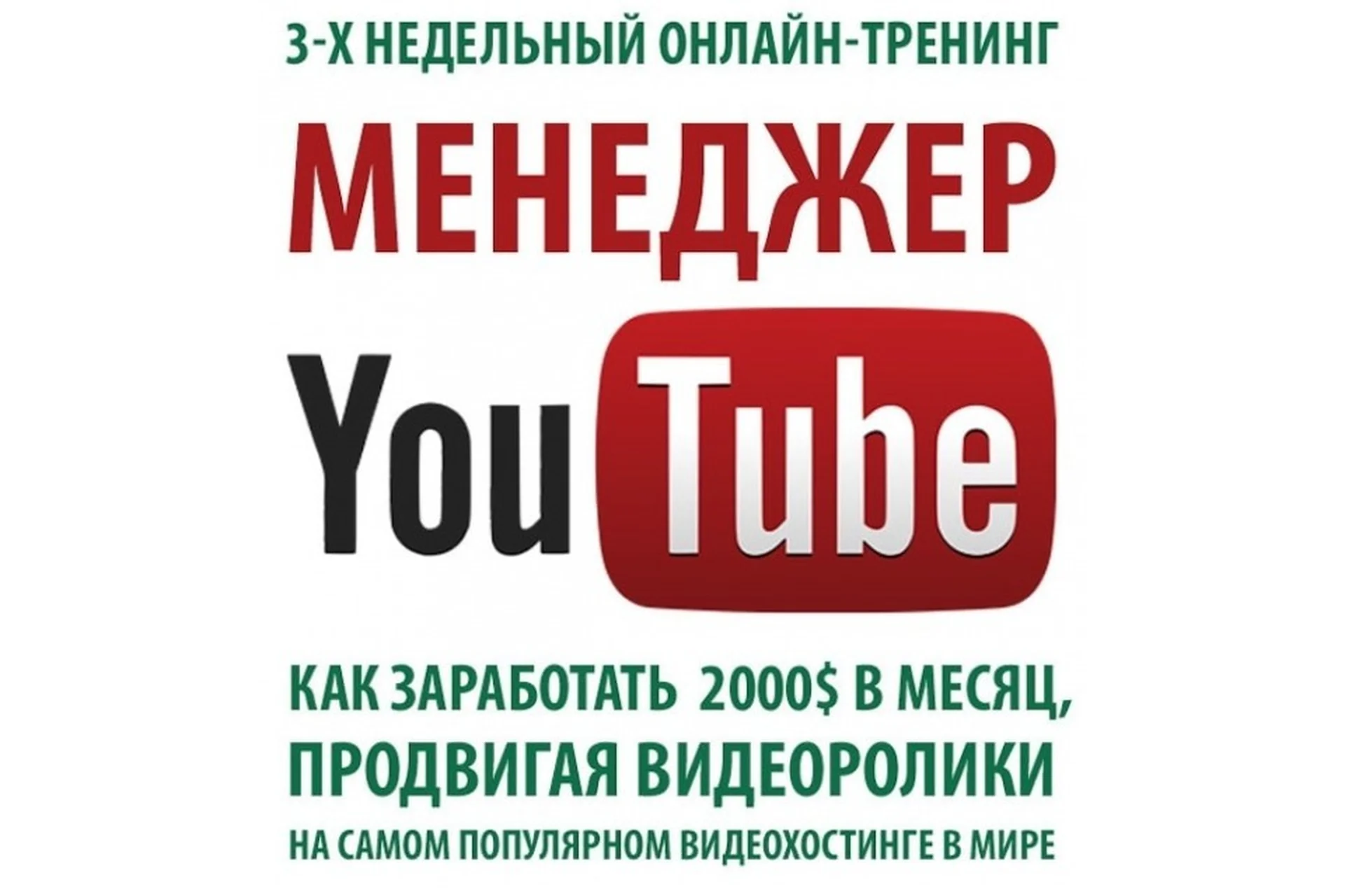 Менеджер Youtube (Тимур Тажетдинов), фото 1 из 1.