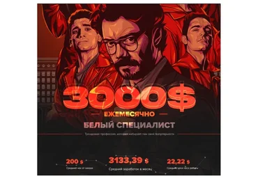 [Пиратская бухта] Белый специалист 3000 долларов в месяц. Пакет «Самоучка»