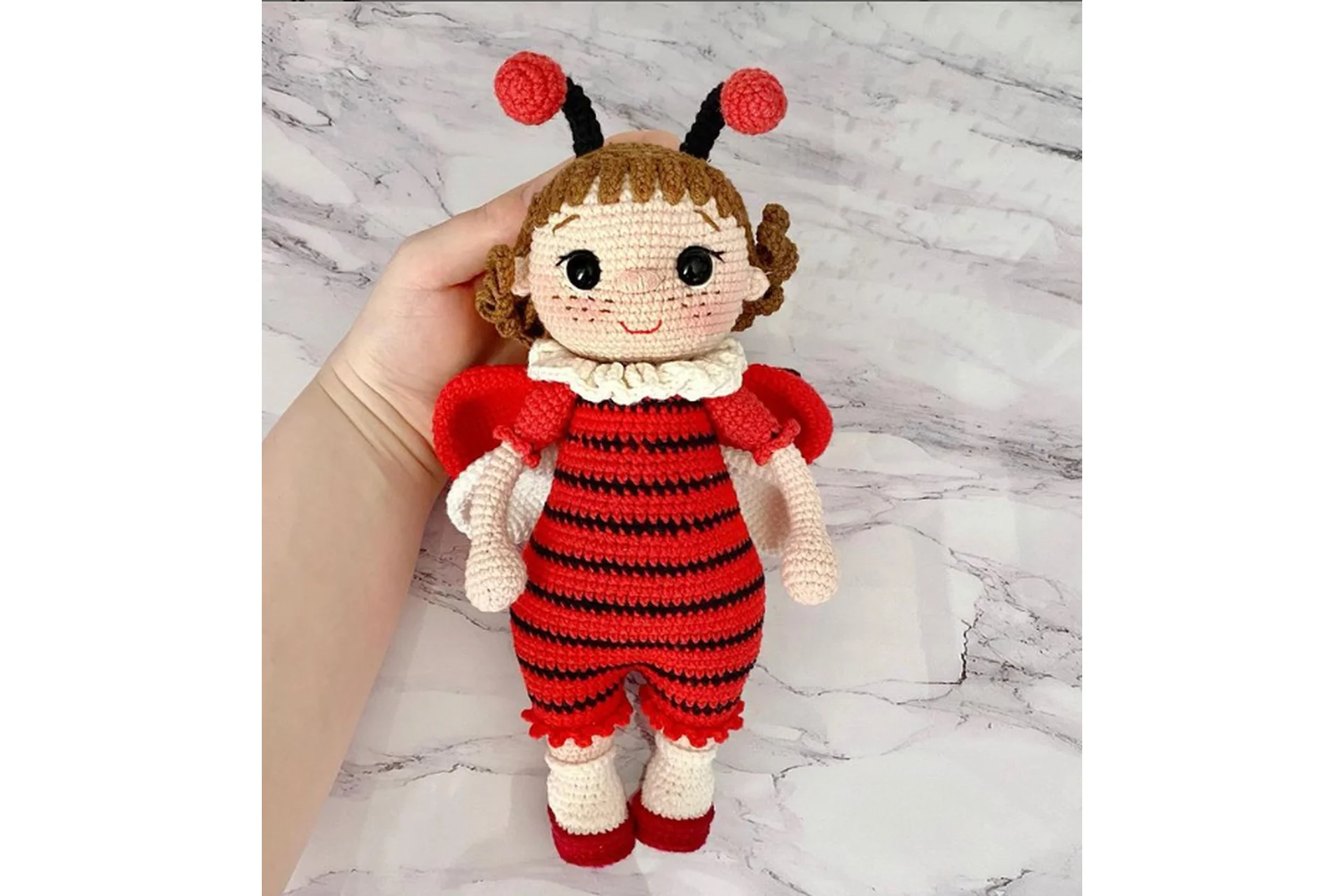 [kat_knit_toys] Куколка Божья Коровка (Екатерина Литвинова), фото 1 из 1.