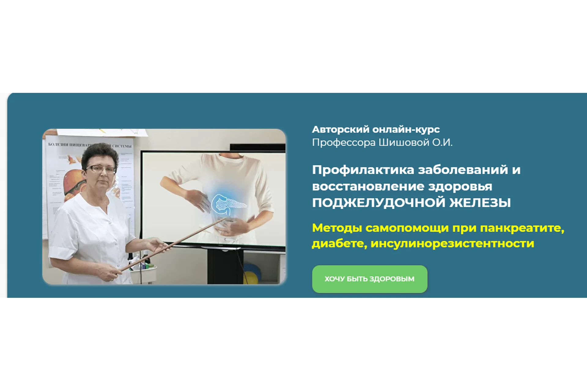 Профилактика заболеваний и восстановление здоровья поджелудочной железы (Ольга Шишова), фото 1 из 1.