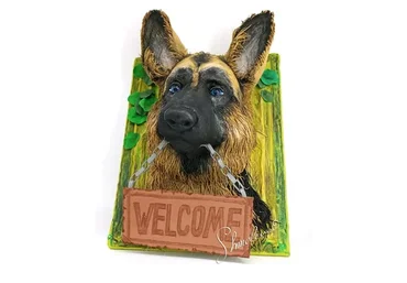 Овчарка. Картина-ключница (Татьяна Шмелева)