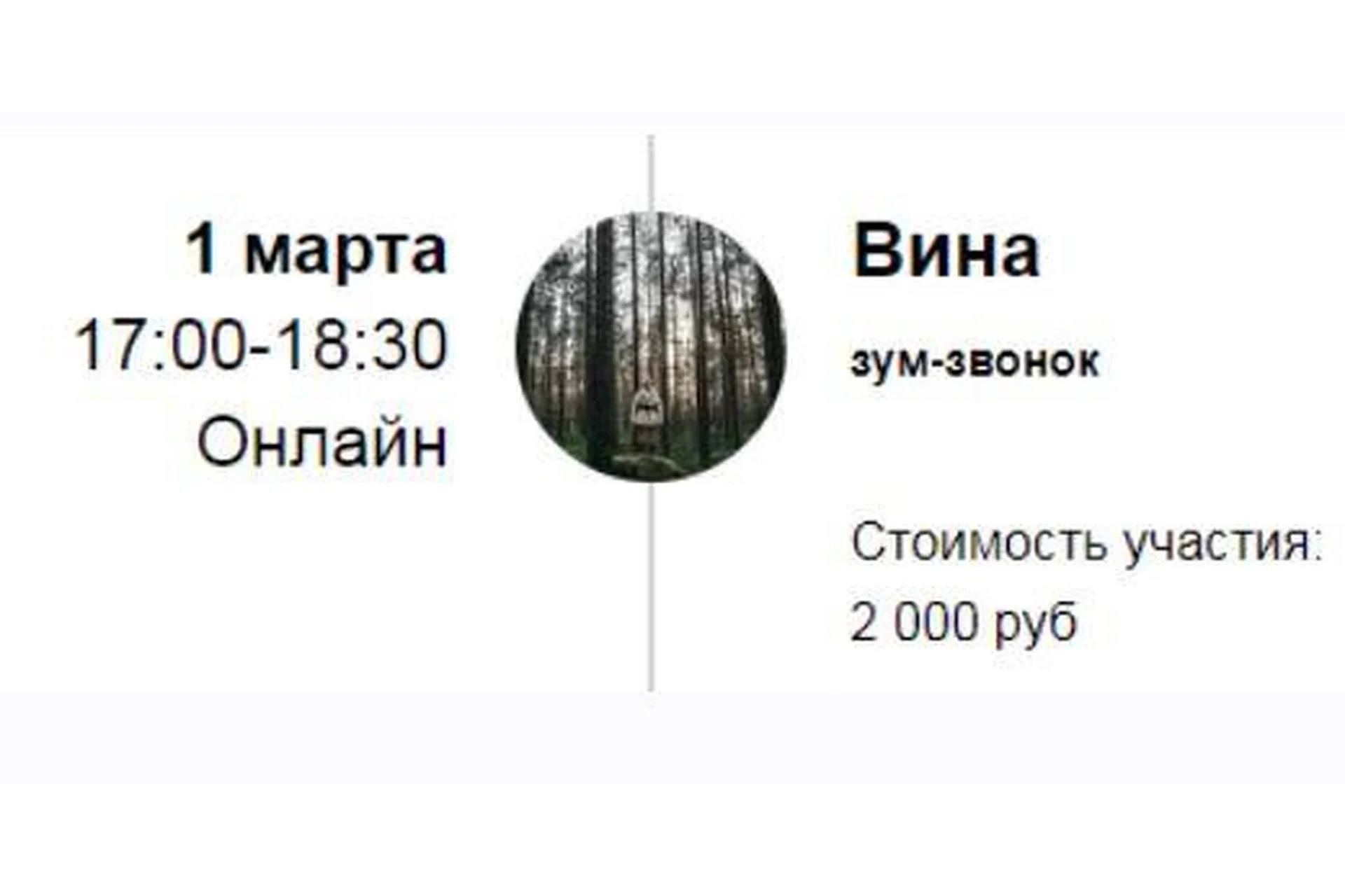 Зум-звонок «Вина» (Марина Кульпина), фото 1 из 1.