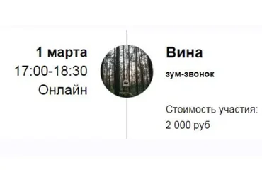 Зум-звонок «Вина» (Марина Кульпина)