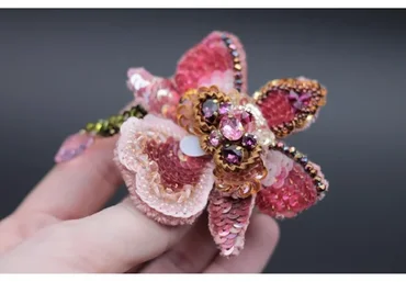 Брошь «Орхидея» (Валентина Тельпиз)