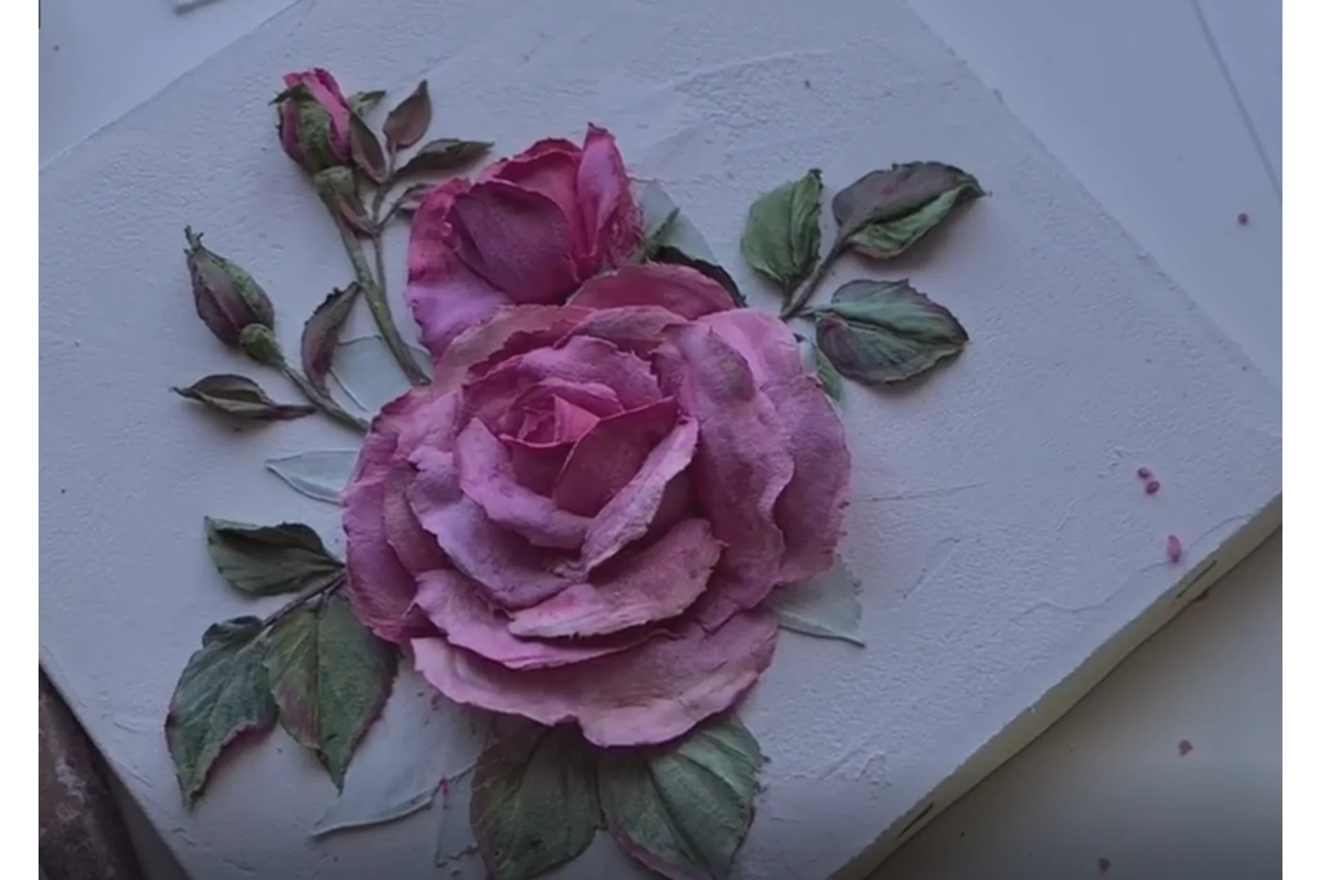 [Скульптурная живопись] Роза (Виктория Осипова), фото 1 из 1.