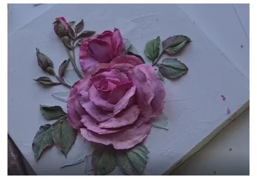 [Скульптурная живопись] Роза (Виктория Осипова)