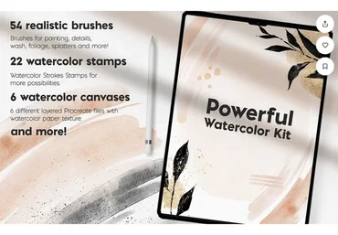 [Creativemarket] Powerful Watercolor Kit (PeDe Designs)