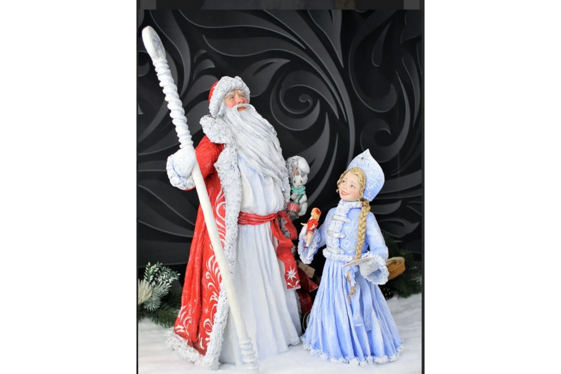 Новогодний комплект: Дед Мороз + Снегурочка (Татьяна Броницкая), фото 1 из 1.