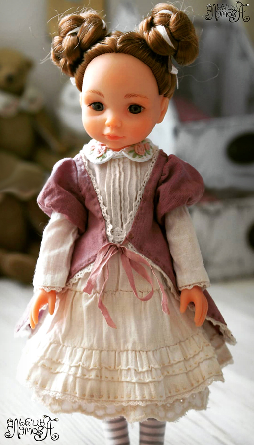 Нарядное платье для куклы в стиле бохо (Альбина Глумова)