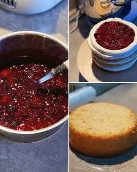 [Kulikova School] Торт "Ванильный с ягодным конфитюром" (Ольга Куликова) @kulik_ova