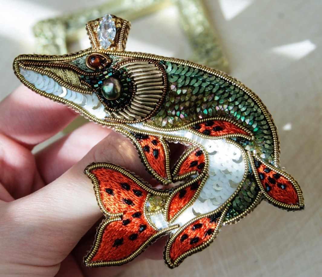 Мастер - класс по созданию броши Щука (Ксения Соболева)