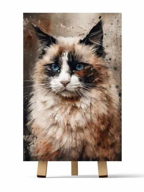 [Рисуем дома] Голубоглазый котик (Ирина Шпакова)