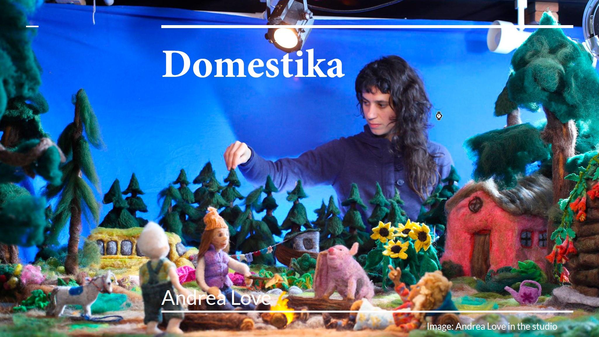 [Domestika] Анимационные мультфильмы с валяными изделиями (Andrea Love)