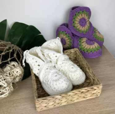 [Клуб вязания Ирины Невзоровой] Курс Тапочки сапожки из мотивов (Ирина Невзорова)