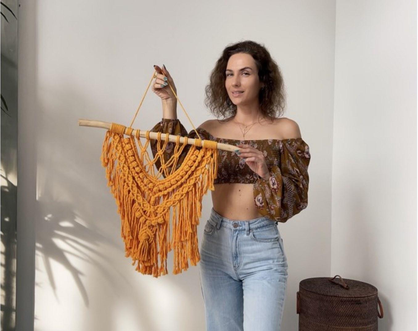 Мастер Макраме, серьги (Арина Горанкова)