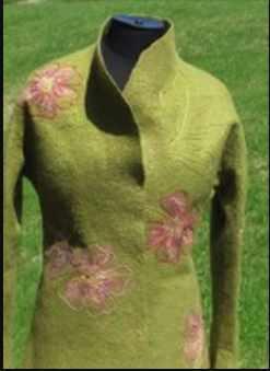 Валяние жакета Яблоневый цвет (Яна Петрик)