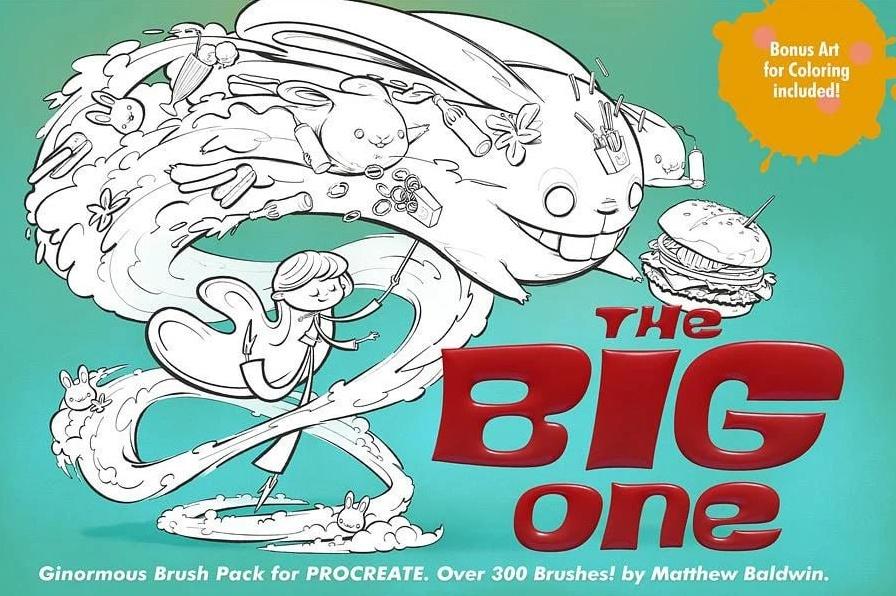 Большой набор 400+ кистей для Procreate / The BIG ONE: 400+ Custom Brushes for Procreate (MattyB)