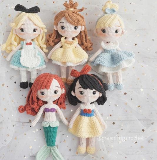 Набор 5 в 1: Принцесса Амигуруми (greenfrogcrochet)