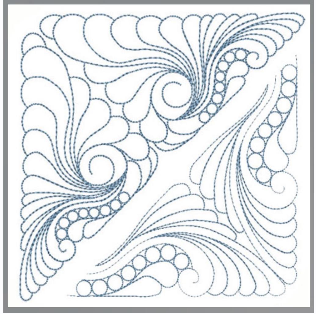 Feather Quilt Corners SDS0737 (Stitchdelight)