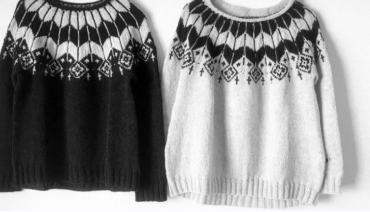 [Вяжи.ру] Вязаный женский пуловер Rosette (Рейко Кувамура)