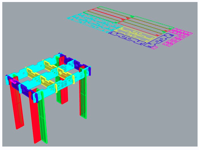 Универсальный ячеистый стол (Иван Власенко), фото 1 из 1.
