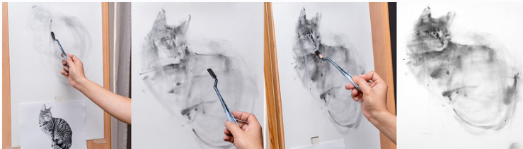 [Domestika] Выразительный рисунок углем (Tianyin Wang)