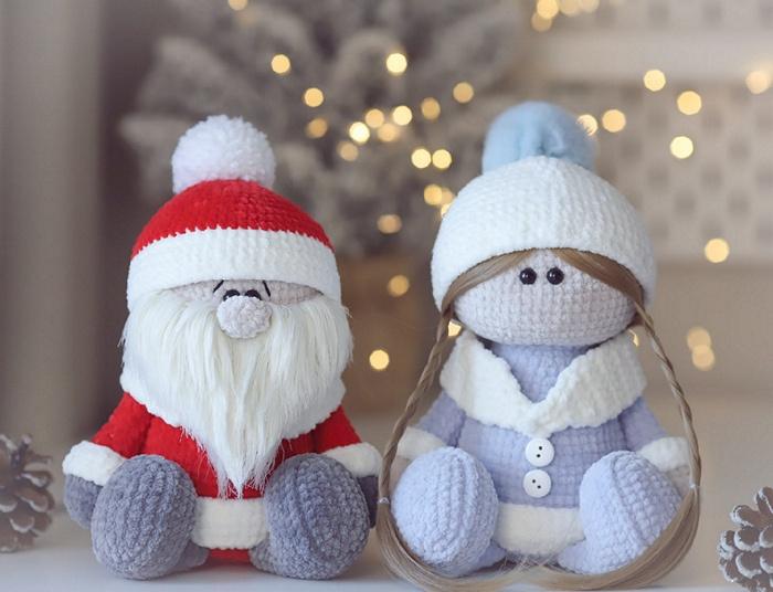 [isaeva_toys] Дед Мороз и Снегурочка (Екатерина Исаева)