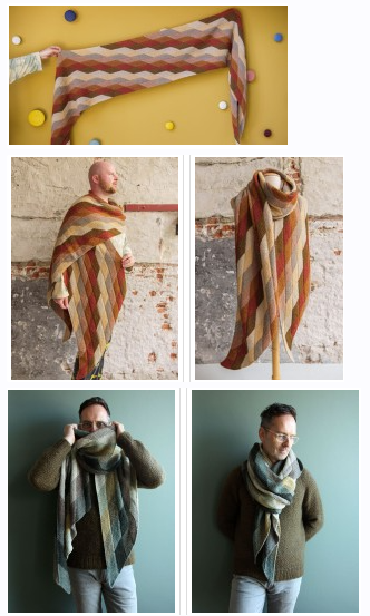 [Вяжи.ру] Вязаный спицами палантин Parallel Play Wrap