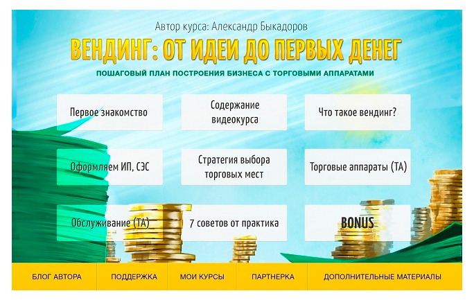 Вендинг. От идеи до первых денег (Александр Быкадоров)