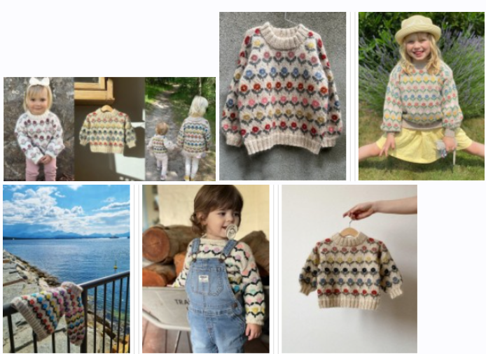 [Вяжи.ру] Детский пуловер с цветами Anemone (Pernille Larsen)