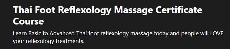 [Udemy] Сертификационный курс по тайскому рефлексологическому массажу стоп (Марк Перрен-Джонс)