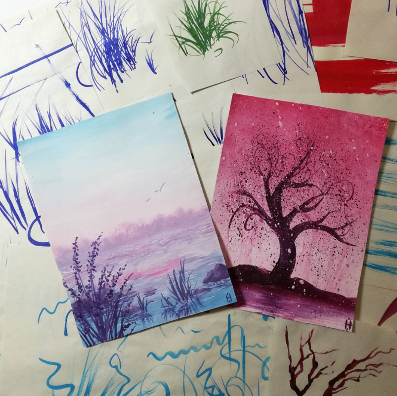 Курс по рисованию Гуашь от А до Я (Наташа Йорк)