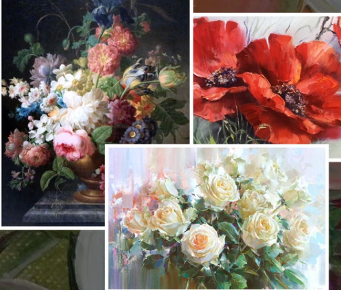 Практика художника - цветы (Ольга Базанова)