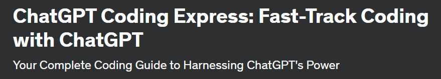 [Udemy] Быстрый кодинг с помощью ChatGPT (Meta Brains)